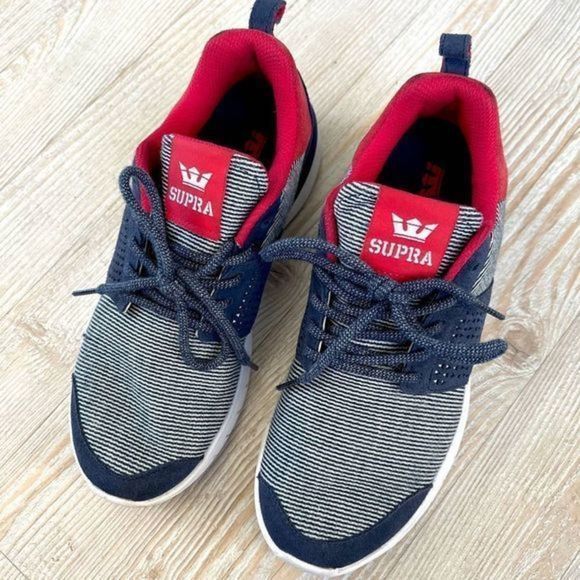 𝅺Supra Scissor Sneaker | Blue/Red Size‎ 6 - Picture 4 of 9
